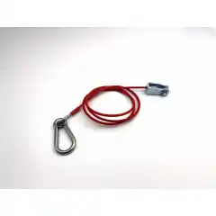 Sikkerhetswire R&oslash;d med gaffelfeste 120cm