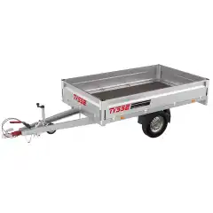 <p>Totalvekt 1300 kg ● Nyttelast 993 kg ● Kassem&aring;l L/B 250/150cm</p>
