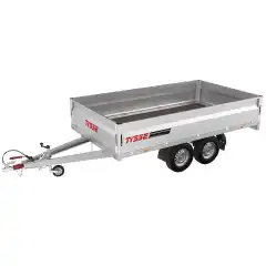 Totalvekt 2000 kg ● Nyttelast 1553 kg ● Kassem&aring;l L/B 320/180cm