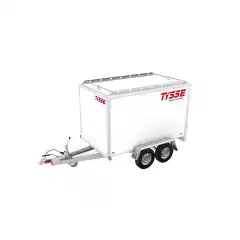 Totalvekt  2000 kg ● Nyttelast  1512 kg ● Kassem&aring;l L/B/H 255/150/150cm