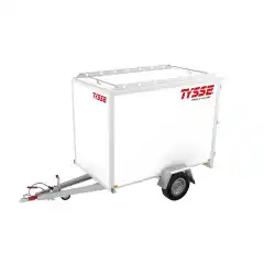 Totalvekt  1300 kg ● Nyttelast  863 kg ● Kassem&aring;l L/B/H 255/150/180cm