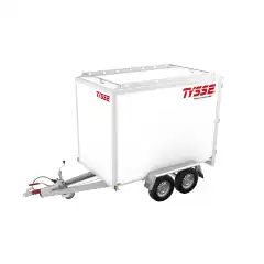 Totalvekt  2000 kg ● Nyttelast  1466 kg ● Kassem&aring;l L/B/H 255/150/180cm